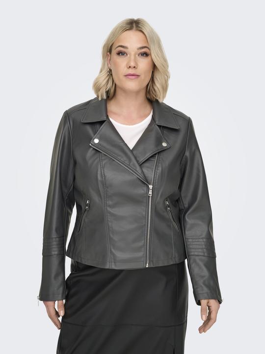Produktbild Only Curvy Biker Kunstlederjacke Bikerjacke in Lederoptik (46)