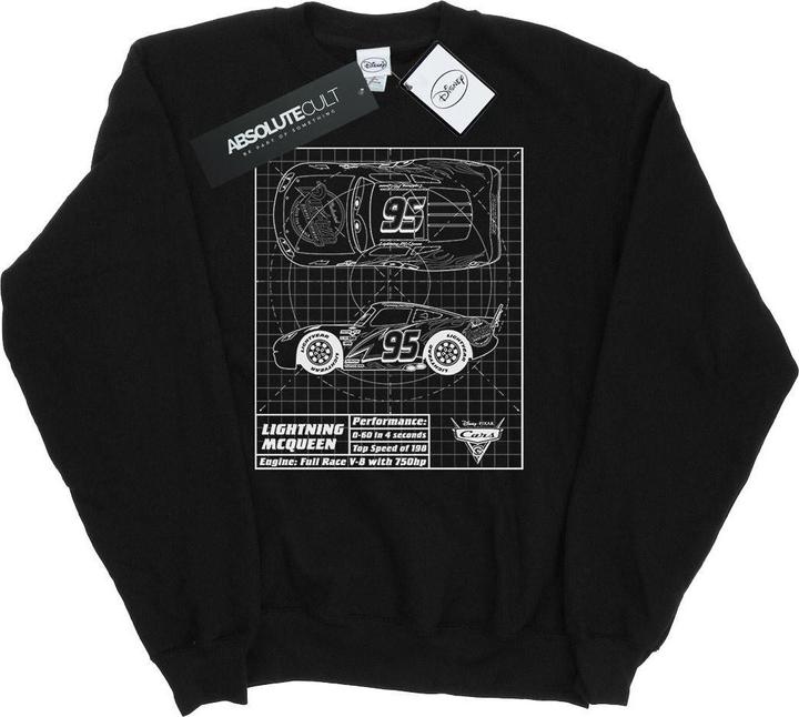 Produktbild Disney Cars Lightning McQueen Blueprint Sweatshirt (XL)