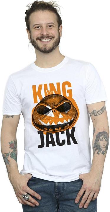 Actual product image Disney Mens The Nightmare Before Christmas King Jack T-Shirt (XXL)