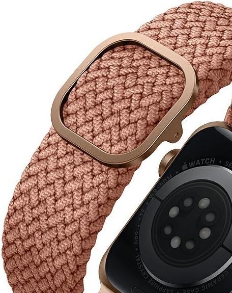 Image du produit Uniq Bracelet Aspen Tresse Apple Watch 40 38mm Rose Raisin (Haute qualité, tissu extensible en fils de polyester)