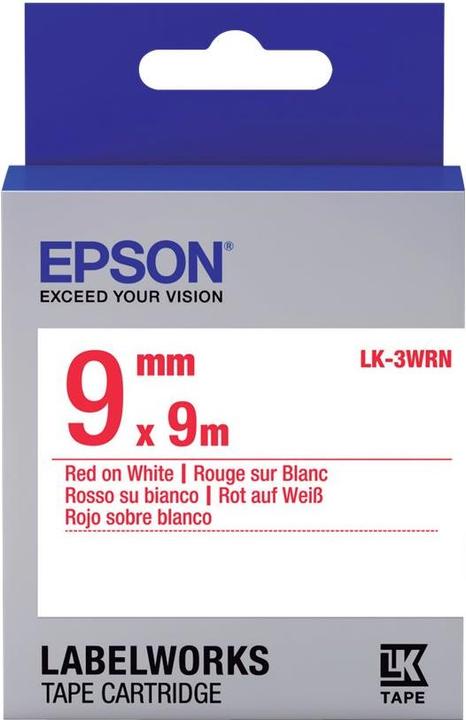Immagine prodotto Epson Cassetta Per Etichette Lk-3wrn (0.90 cm, Rosso)