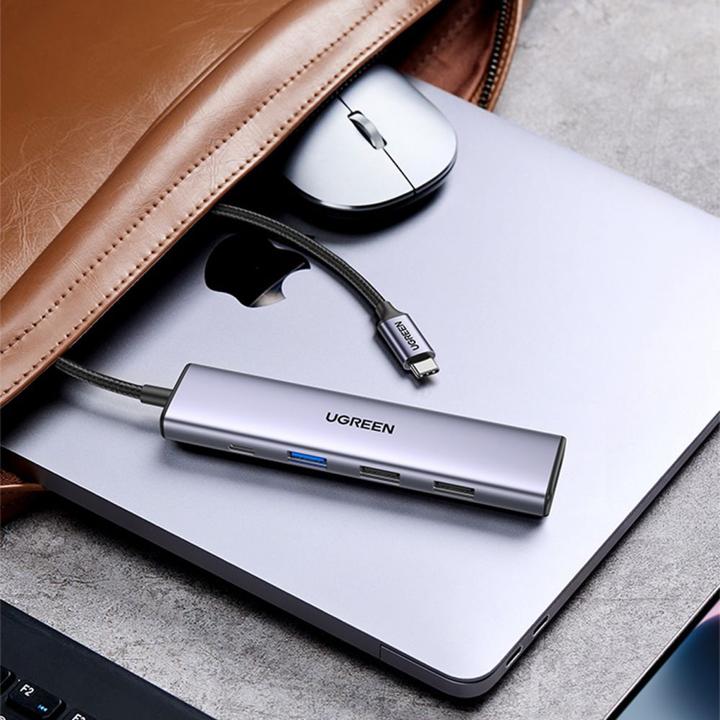 Actual product image Ugreen Adapteris Hub CM478 (USB-C, 5 Ports)