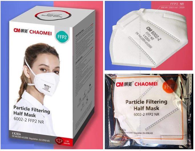 Produktbild CM Chaomei FFP2 Schutzmasken mit elastischen Kopfbänder (50 x)