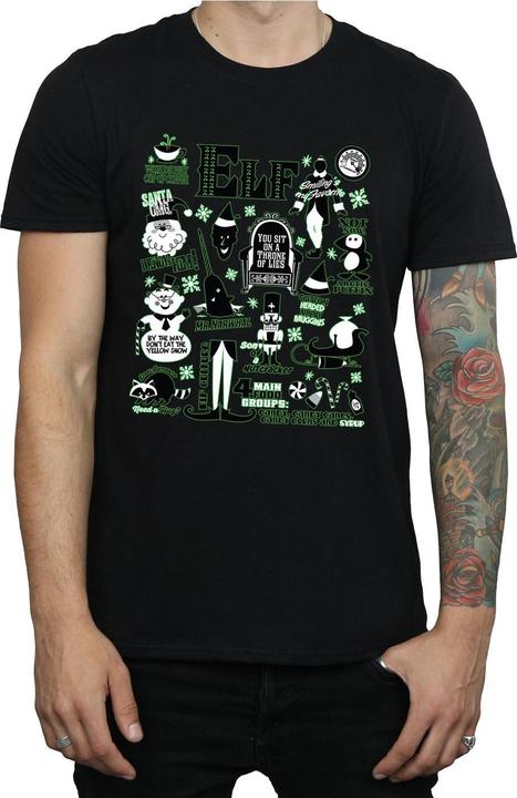 Produktbild Elf Infographic Poster TShirt (3XL)