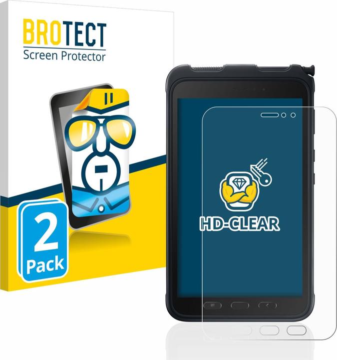 Produktbild BROTECT Schutzfolie Displayschutz Klar (2 Stück, Galaxy Tab Active 3)