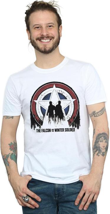 Actual product image Mens The Falcon And The Winter Soldier Star Silhouettes T-Shirt (XL)