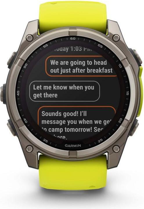 Image du produit Garmin Fenix 8 Solar Sapphire Titan (51 mm)