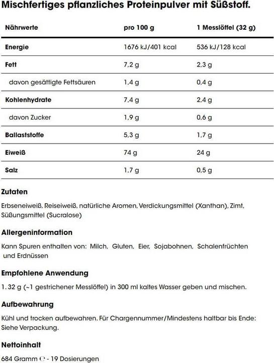 Valori nutrizionali e ingredienti Optimum Nutrition Impianto Gold Standard 100% (Vaniglia, 1 pz., 684 g)