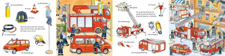 Produktbild Mein kleines buntes Bildwörterbuch: Bei der Feuerwehr (Deutsch, Gisela Fuhrmann, 2023)