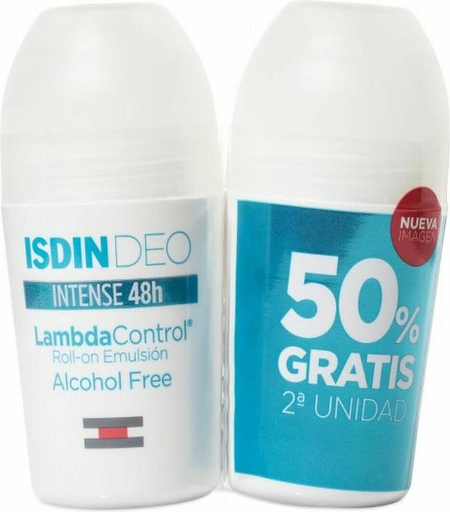 Immagine prodotto Isdin Lambda Control Deodorante Intenso per 48 Ore - Confezione da 2 (Roll-on, 100 ml)
