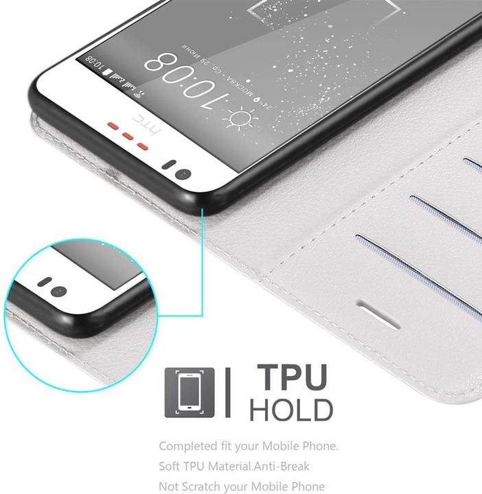 Actual product image Cadorabo Book with stand function cover (HTC Desire 10 Lifestyle, HTC Desire 825)
