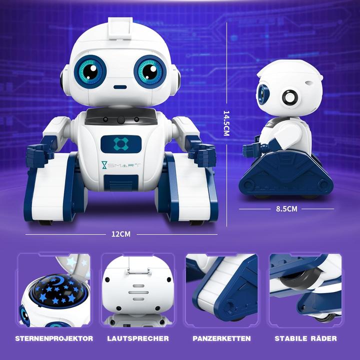 Produktbild ‎Gontence Ferngesteuerter Roboter mit Sternenhimmel-Projektor