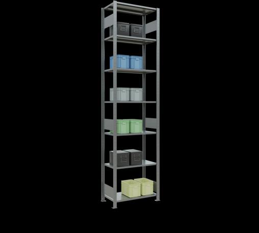Actual product image Schulte Lagertechnik MULTIplus150 basic racking system with length ledgers