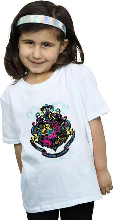 Immagine prodotto Neon Hogwarts Crest Maglietta Ragazze (140, 146)