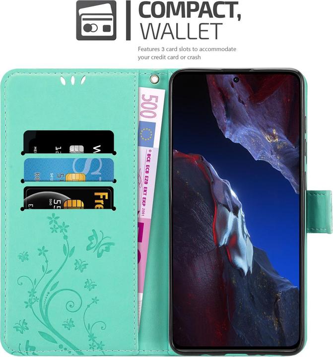 Image du produit Cadorabo Coque pour Xiaomi Poco F5 Pro pour Fleur Book (Xiaomi Poco F5 Pro)