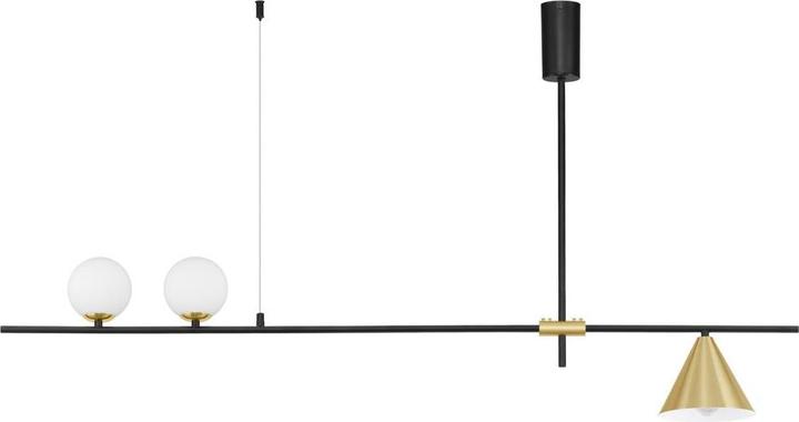 Produktbild Nova Luce SWAY Pendelleuchte E27 3-fach Gold 123x15x70cm dimmbar 9501237