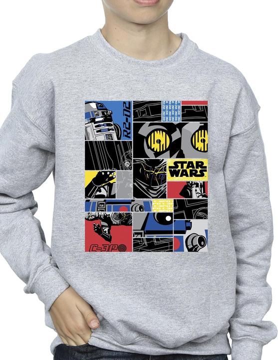Immagine prodotto Star Wars Droid Montage Felpa Ragazzi (140, 146)