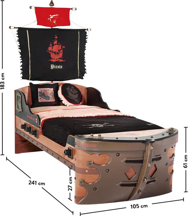 Actual product image Cilek Pirate shipbet (90 x 190 cm)