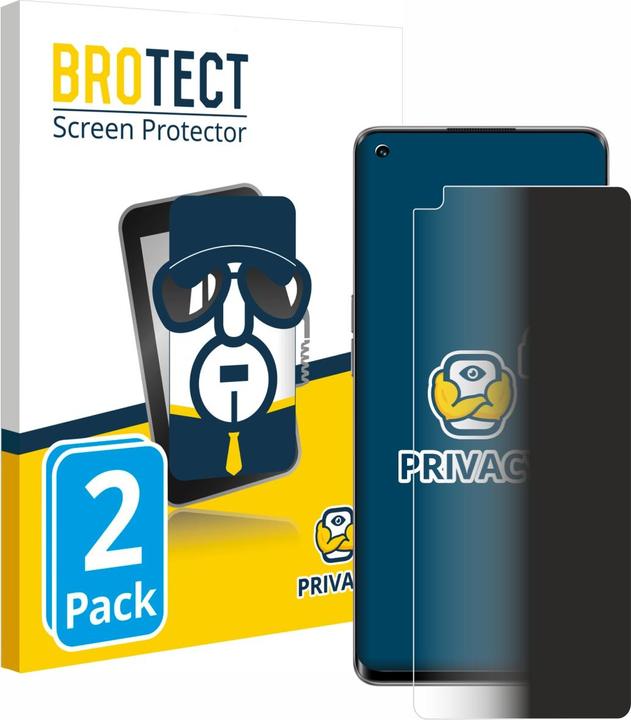 Actual product image BROTECT Anti-spy privacy film Blue light protection film (2 Piece, Oppo Reno 5 5G)