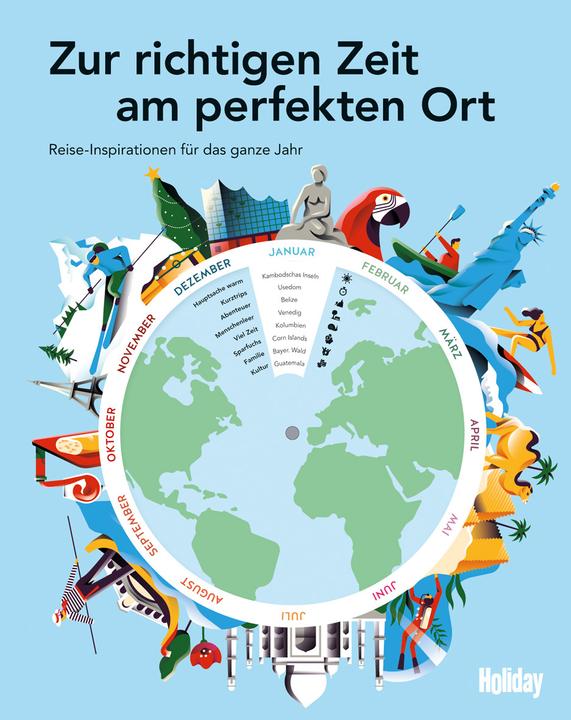 Produktbild HOLIDAY Reisebuch: Zur richtigen Zeit am perfekten Ort (Deutsch, Wolfgang Rössig, 2019)