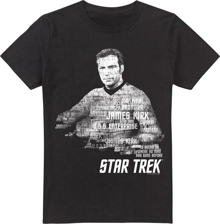 Actual product image Mens Words Captain Kirk T-Shirt (5XL)