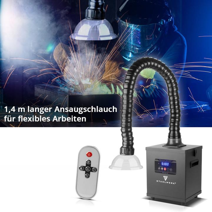 Produktbild Stahlwerk Rauchabsaugung FE-150 ST mit 3-fach-Filter und 150 W Absauganlage (Absauganlage)