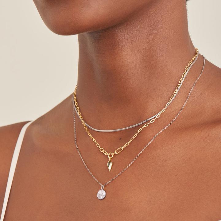 Image du produit Ania Haie Collier Snake Chain 925 argent sterling (Argent 925, 38 cm)