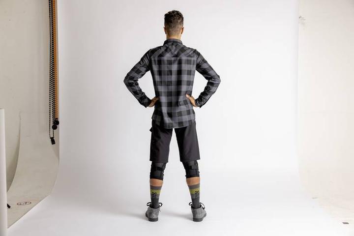 Produktbild iXS Carve Digger Shirt langärmlig - Grau/Schwarz (XS)