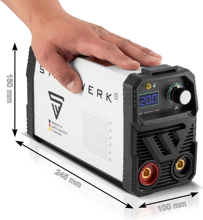 Produktbild Stahlwerk Schweissgerät ARC 200 MD IGBT MMA E Hand Inverter Single-Board 200 A