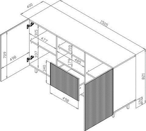 Produktbild Cama Pafos (82 x 150 x 42 cm)