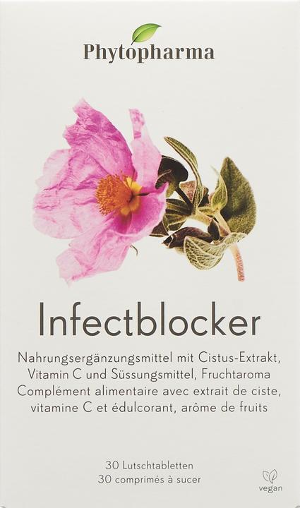 Image du produit Phytopharma Infectblocker cpr sucer (30 pièce(s), Cachets, 41 g)