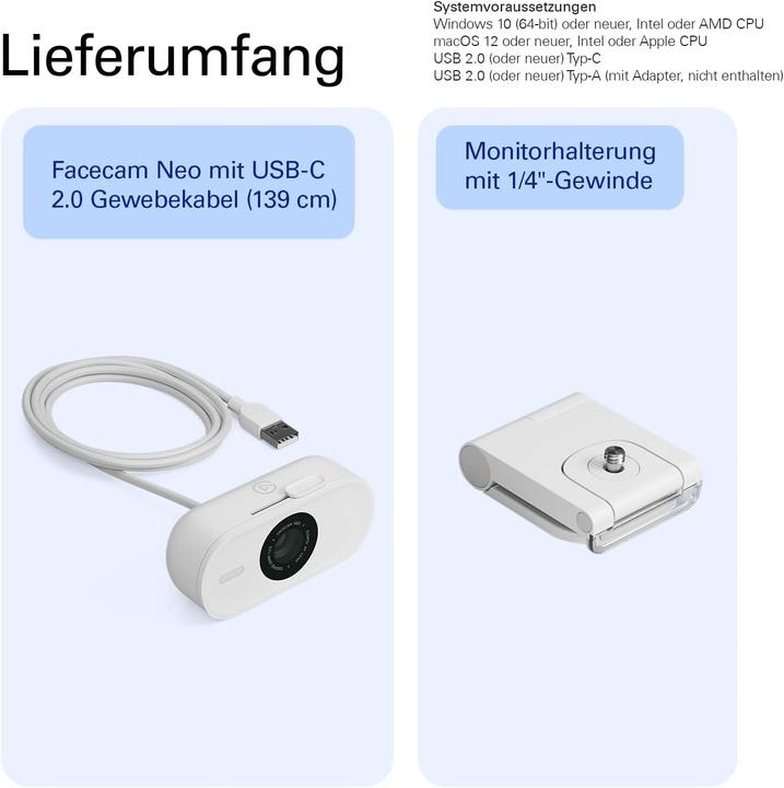 Image du produit Elgato Facecam Neo (2 Mpx)