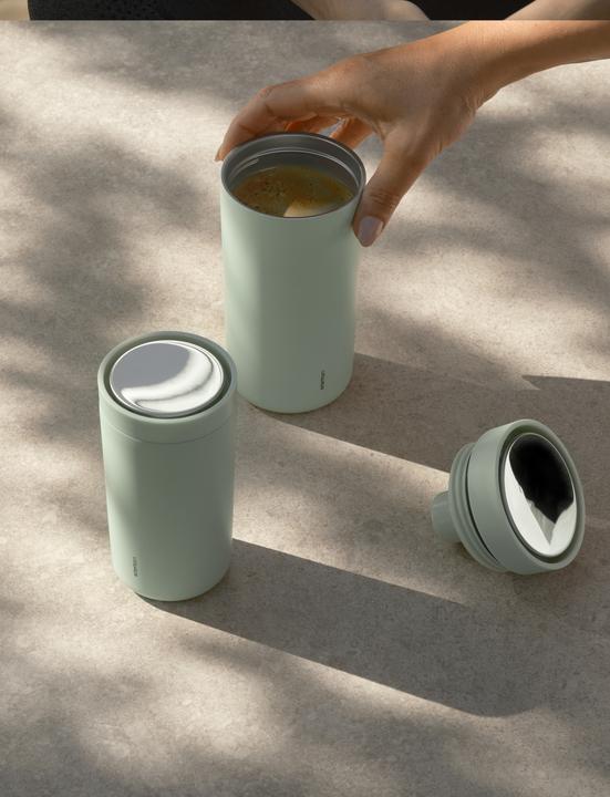 Actual product image Stelton - To-Go Click Vacuum Insulated Cup 0.4 L (Minty Moss) (0.40 l)