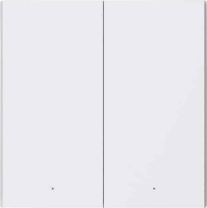 Actual product image Aqara Smart Wall Switch H1 White No Neutral, Double Rocker (Zigbee)