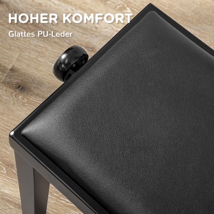 Image du produit Homcom Tabouret de piano avec repose-pieds antidérapants (Siège du batteur)