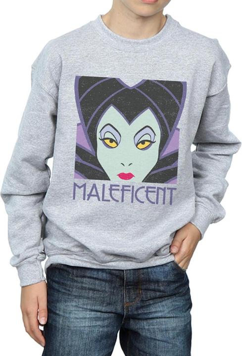 Immagine prodotto Disney Maleficent Cropped Head Felpa Ragazzi (140, 146)