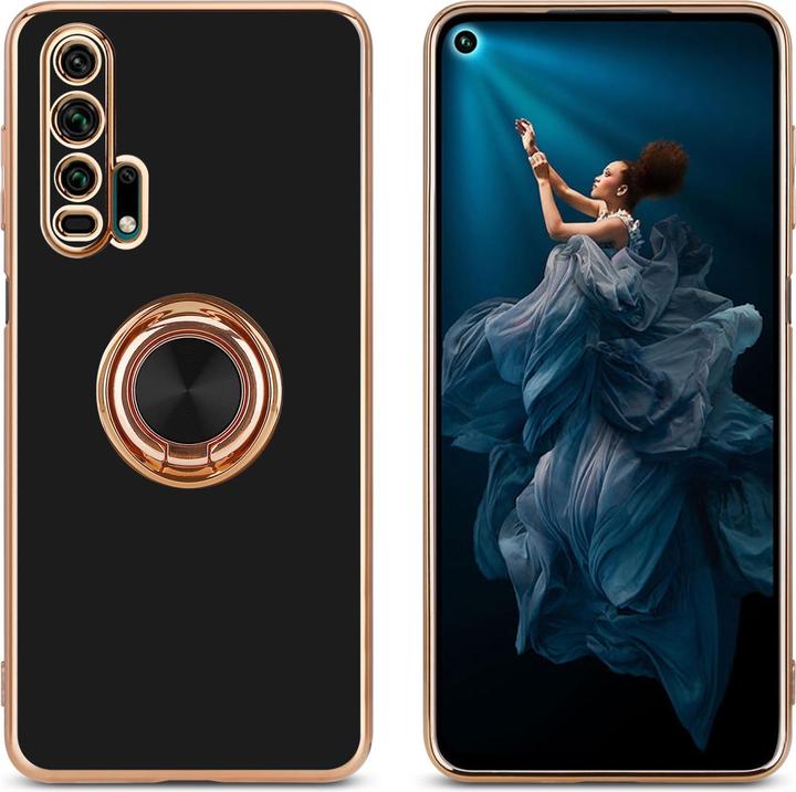 Actual product image Cadorabo Case for Honor 20 PRO in TPU with camera protection and ring LM089 Style (Honor 20 Pro)