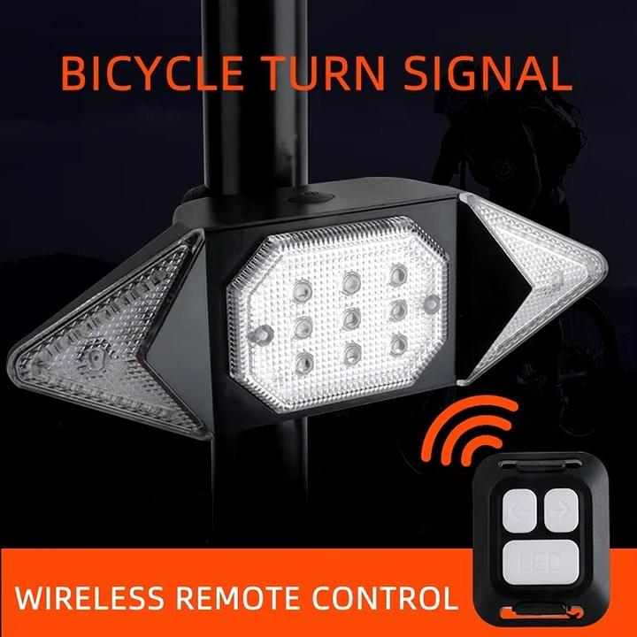 Boruit Fahrradrücklicht mit aufladbarem USB-Blinklicht + kabellose Fernbedienung