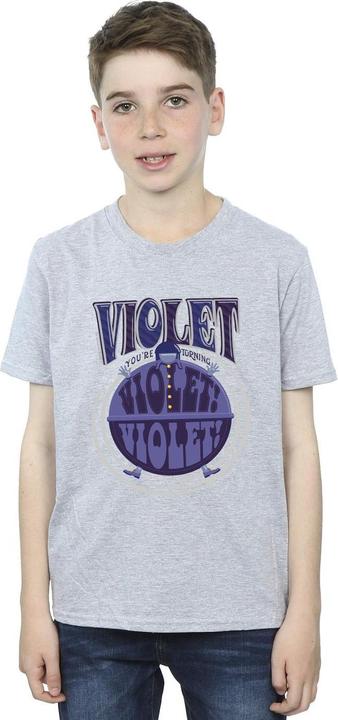 Actual product image Willy Wonka & the Chocolate Factory Boys Violet Turning Violet T-Shirt (152, 158)