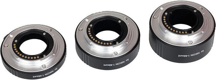 Actual product image Caruba Extension Tube Set Nikon 1 Series Aluminium (Macro intermediate ring, Nikon 1)