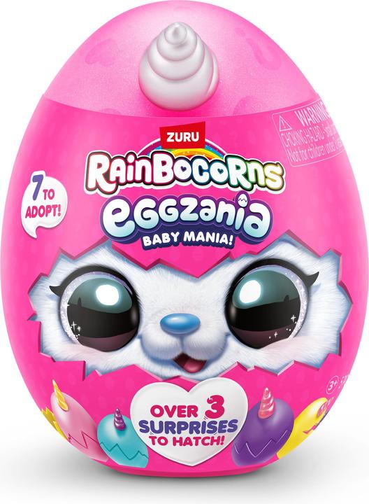 Produktbild Zuru RAINBOCORNS-EGGZANIA-PLUSH SOFT MINI,S1,SHRINK WRAP,TQ,12PC
