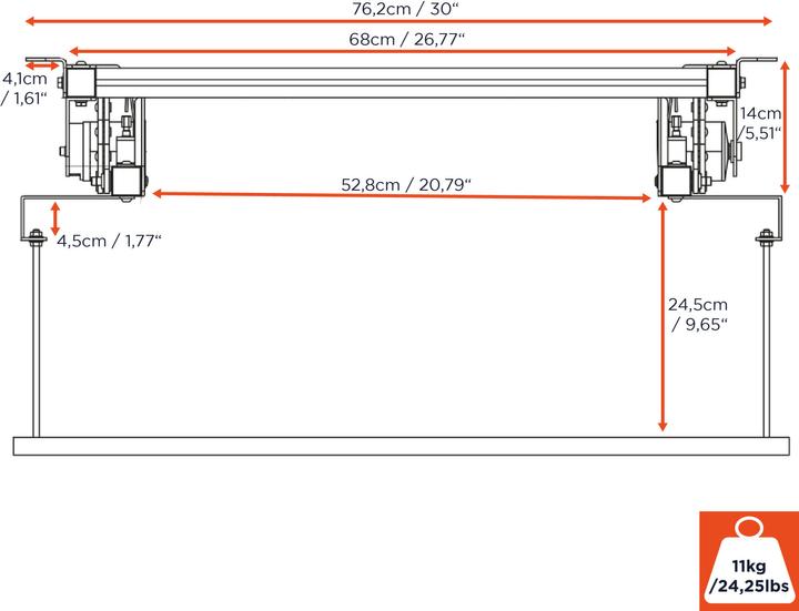 Produktbild Celexon Expert PL400 HC Plus - Elektrolift für Projektor (Decke)