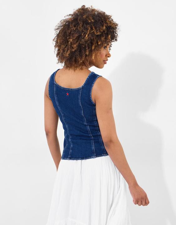 Produktbild Joe Browns Sleeveless Stretch Denim Zip Front Top (14)