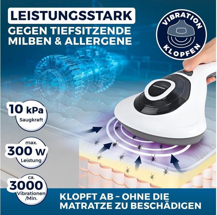 Immagine prodotto CleanMaxx Vibrazione del pulitore di materassi, tipo hoover