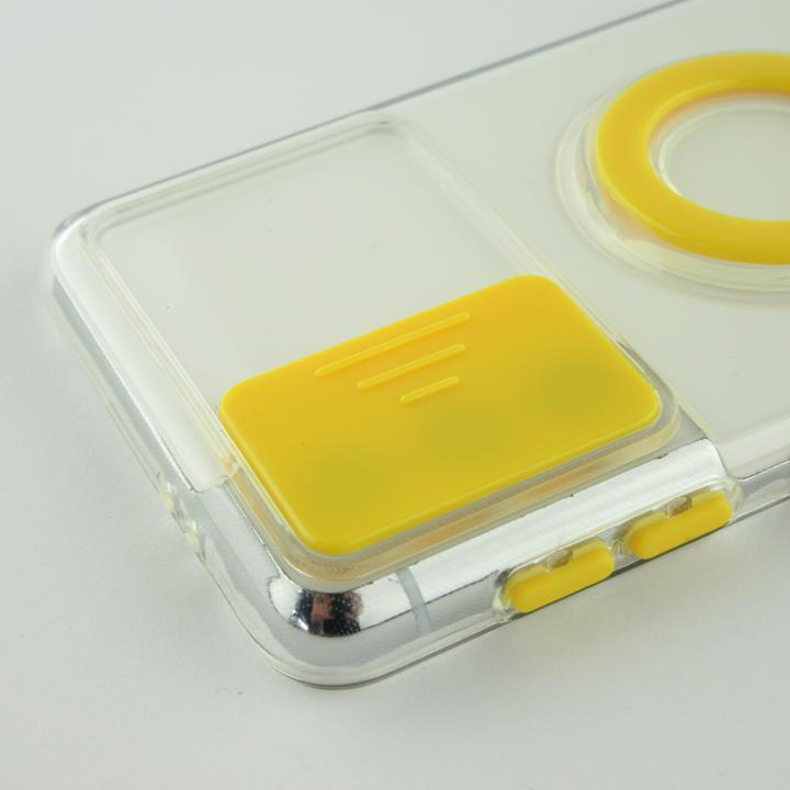 Image du produit PhoneLook Coque Caméra clapet avec anneau jaune (Samsung Galaxy S22+)