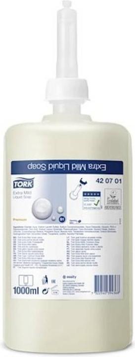 Tork Flüssigseife unparfümiert extra mild (Flüssigseife, 1000 ml)