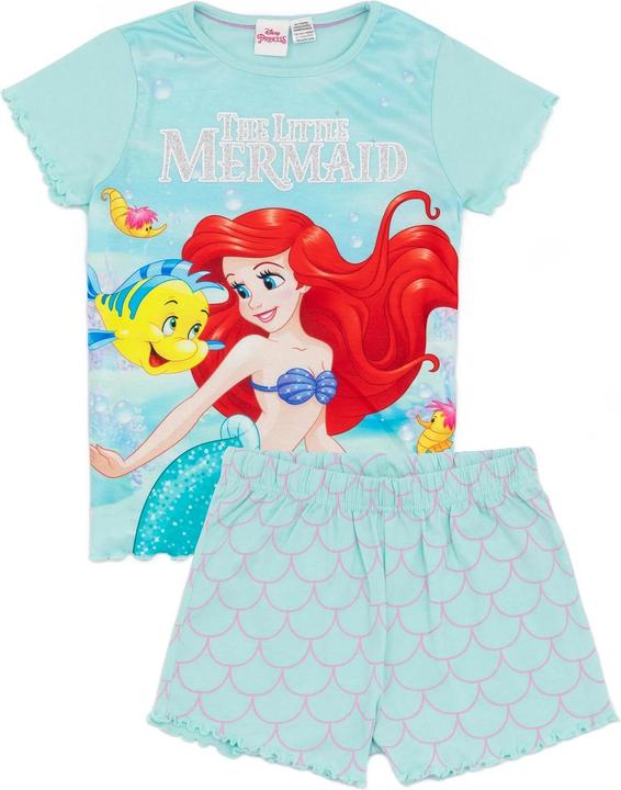 Actual product image The Little Mermaid Girls Printed Short Pyjama Set (116)