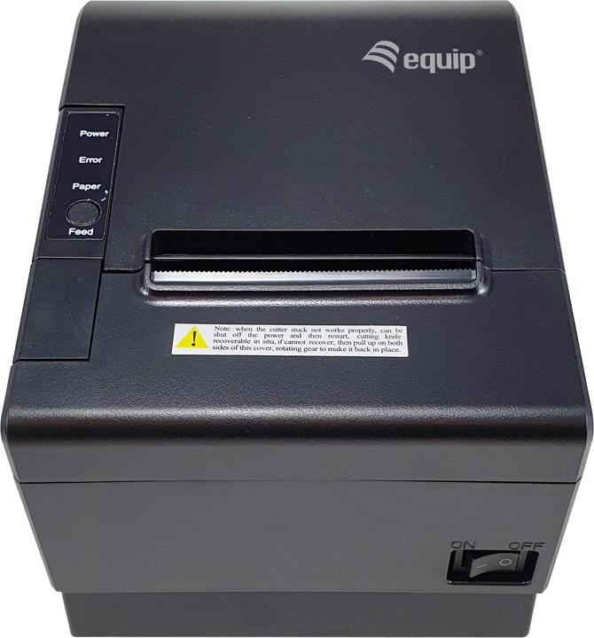 Produktbild equip Thermodrucker 80mm USB/Ethernet/Seriell/RJ11 sw (USB, RS-232, RJ11)