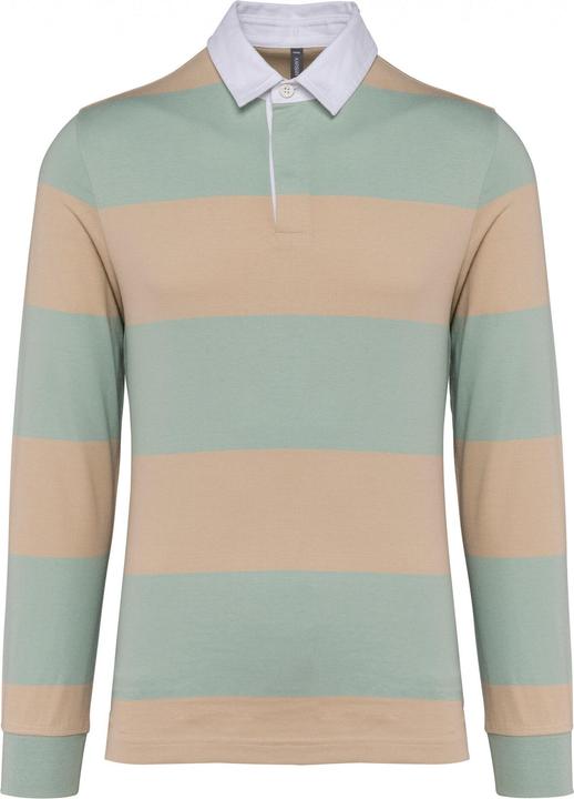 Produktbild Kariban Gestreiftes Poloshirt langarm (L)