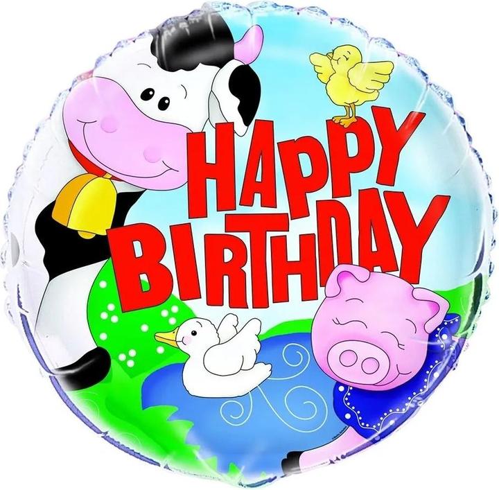 Image du produit Unique Party Ballon en feuille "Happy Birthday (1 x)